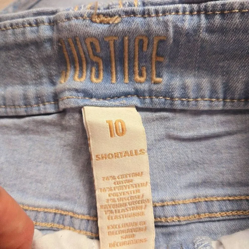 Justice shorts overall 10